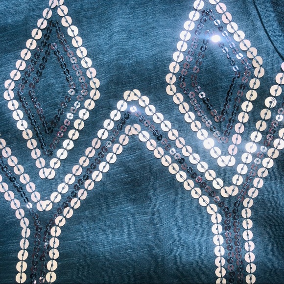 FREE PEOPLE Tank Top NEW Large L Sequin 5A04 - Picture 6 of 8